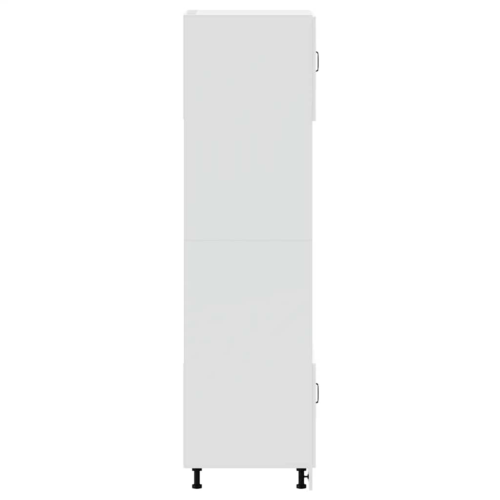 Armoires de four 2 pcs Porto blanc brillant bois d'ingénierie - XIOS