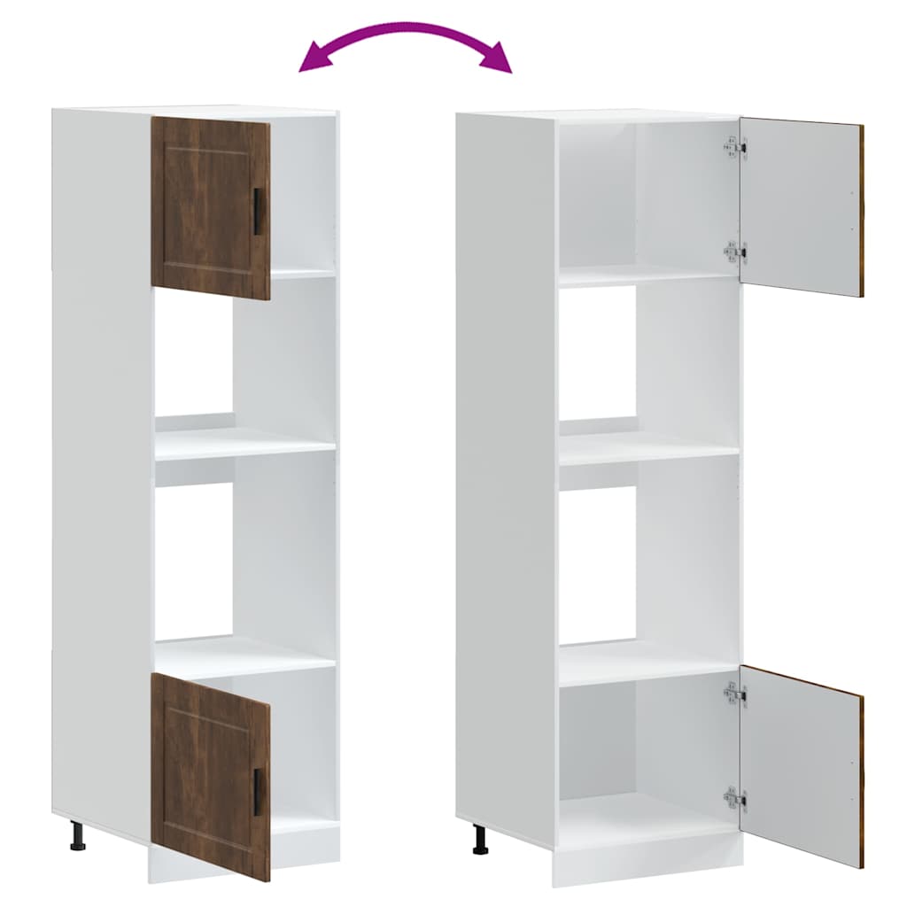 Armoires de four 2 pcs Porto chêne fumé bois d'ingénierie - XIOS