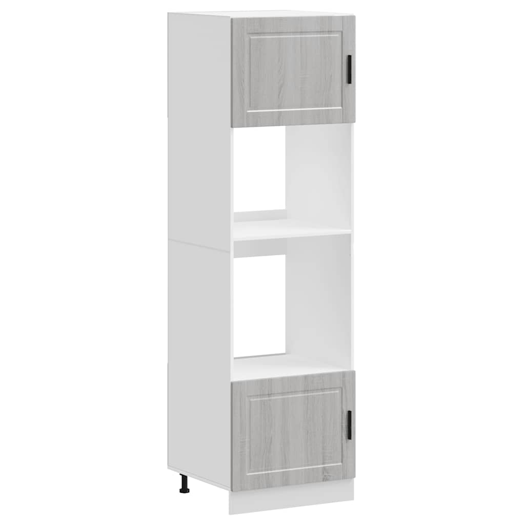 Armoires de four 2 pcs Porto sonoma gris bois d'ingénierie Meubles de cuisine vidaXL
