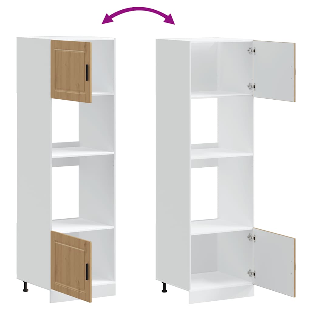 Armoires de four 2 pcs Porto chêne artisanal bois d'ingénierie - XIOS