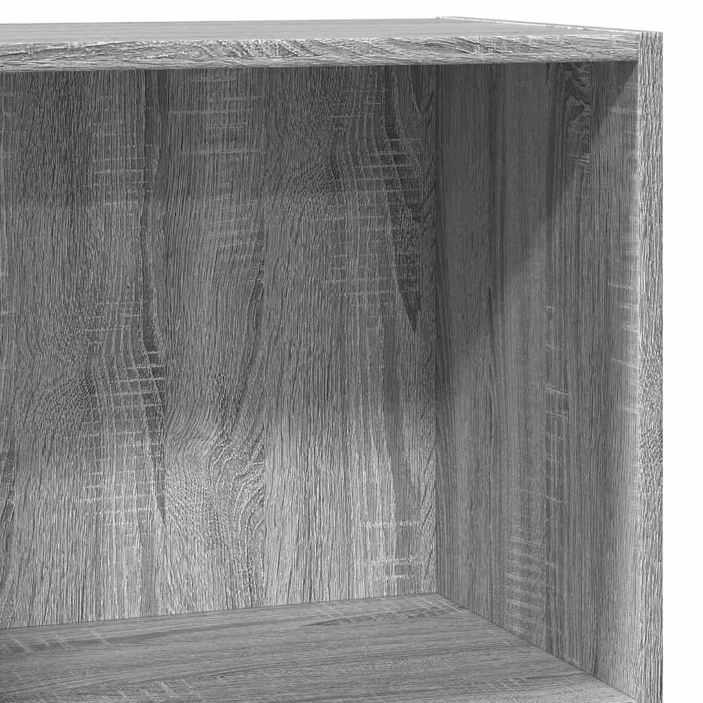 Bibliothèque sonoma gris 40x24x76 cm bois d'ingénierie - XIOS