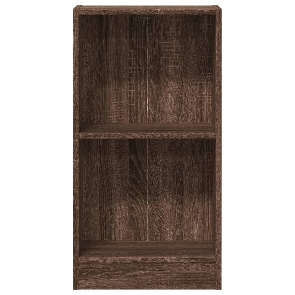 Bibliothèque chêne marron 40x24x76 cm bois d'ingénierie - XIOS