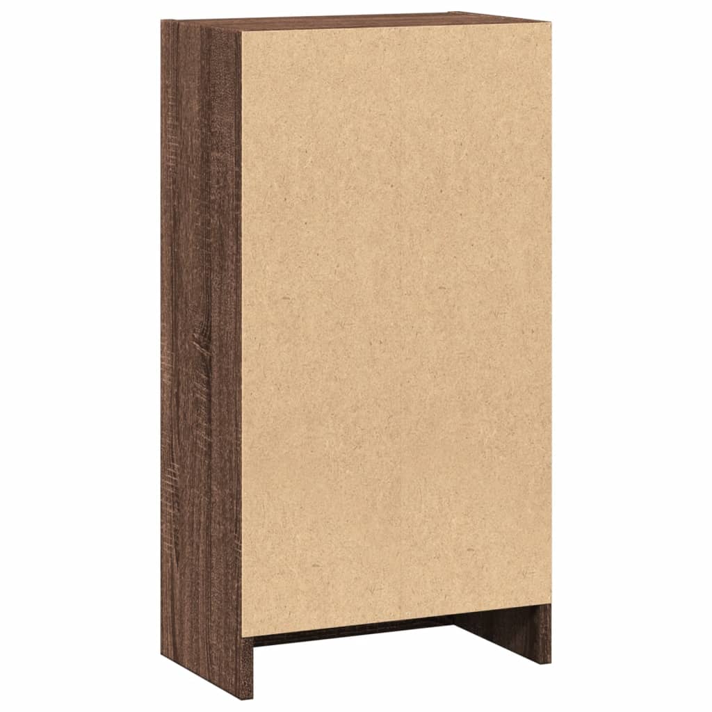 Bibliothèque chêne marron 40x24x76 cm bois d'ingénierie - XIOS