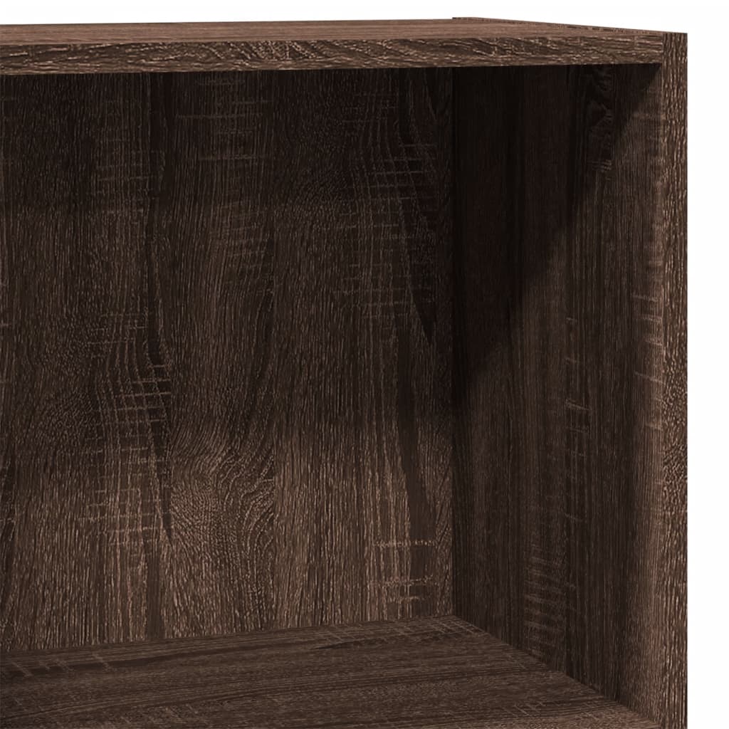 Bibliothèque chêne marron 40x24x76 cm bois d'ingénierie - XIOS