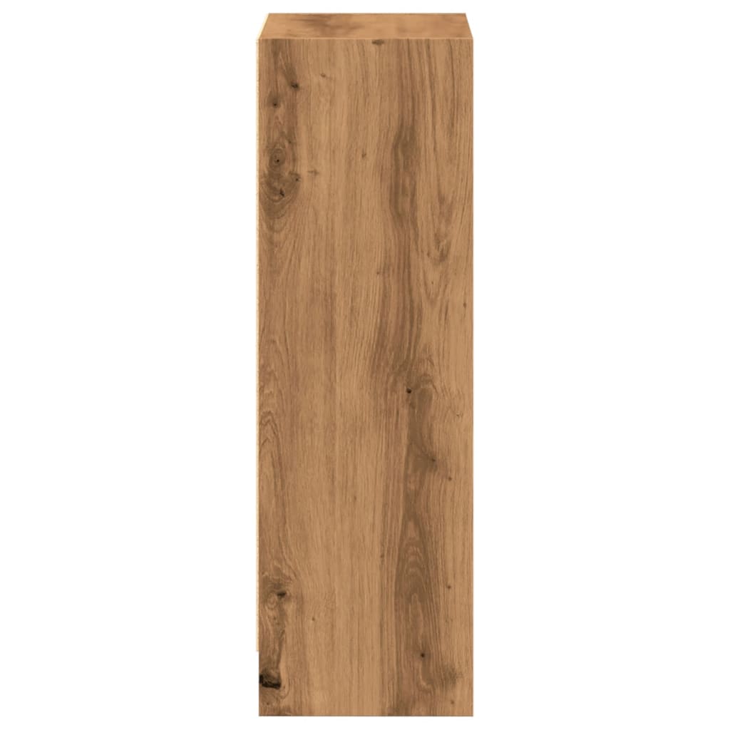 Bibliothèque chêne artisanal 40x24x76 cm bois d'ingénierie - XIOS