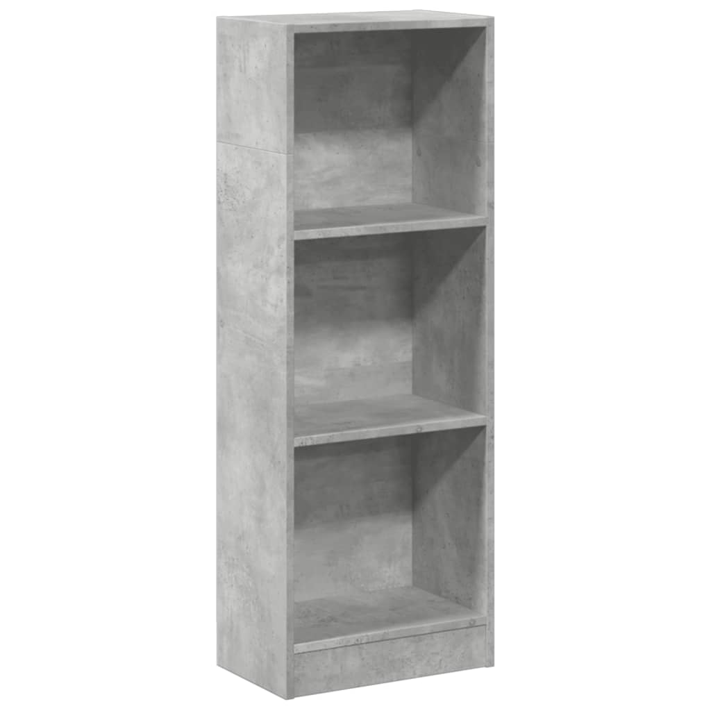 Bibliothèque gris béton 40x24x109 cm bois d'ingénierie - XIOS