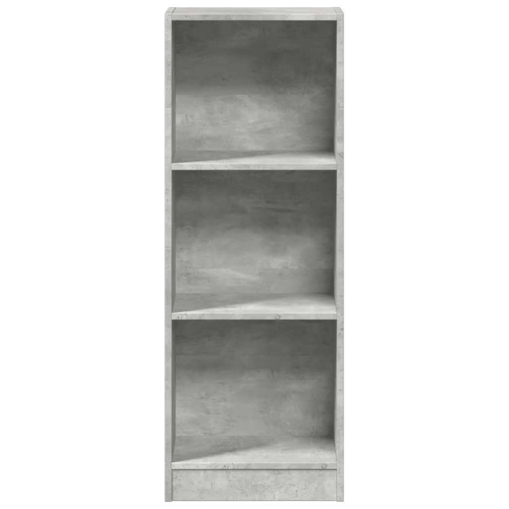 Bibliothèque gris béton 40x24x109 cm bois d'ingénierie - XIOS