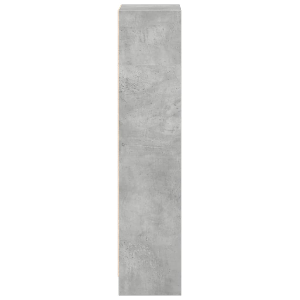 Bibliothèque gris béton 40x24x109 cm bois d'ingénierie - XIOS