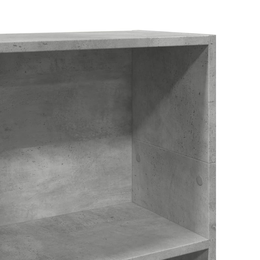 Bibliothèque gris béton 40x24x109 cm bois d'ingénierie - XIOS