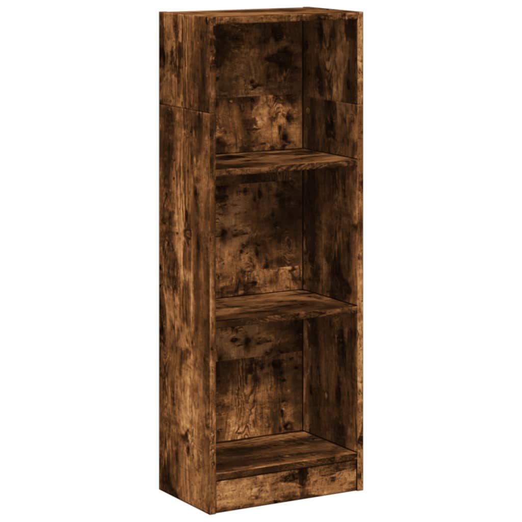 Bibliothèque chêne fumé 40x24x109 cm bois d'ingénierie - XIOS