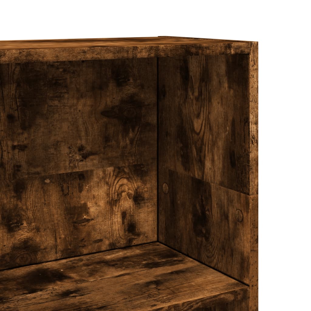 Bibliothèque chêne fumé 40x24x109 cm bois d'ingénierie - XIOS