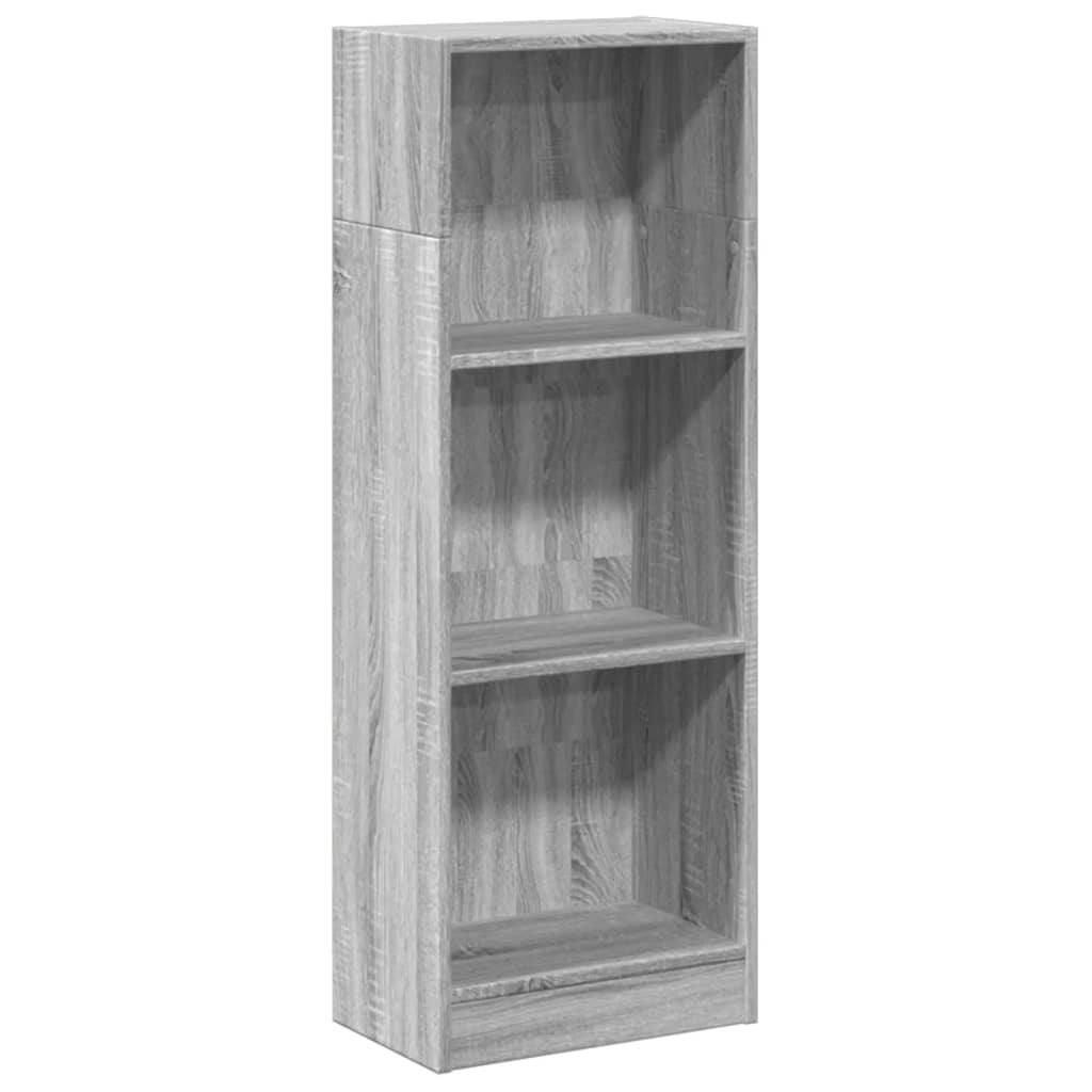 Bibliothèque sonoma gris 40x24x109 cm bois d'ingénierie - XIOS