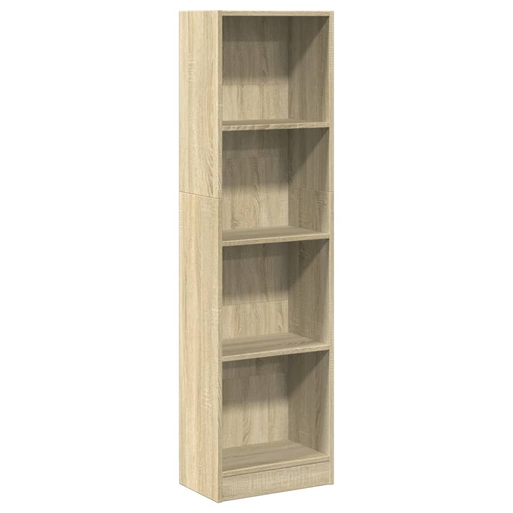 Bibliothèque chêne sonoma 40x24x143 cm bois d'ingénierie - XIOS