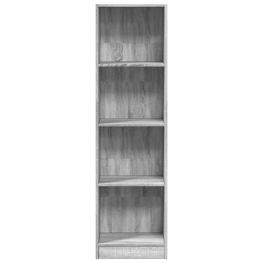 Bibliothèque sonoma gris 40x24x143 cm bois d'ingénierie - XIOS