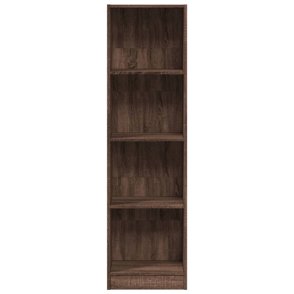 Bibliothèque chêne marron 40x24x143 cm bois d'ingénierie - XIOS