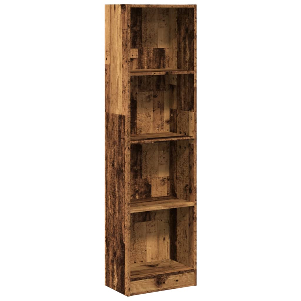Bibliothèque vieux bois 40x24x143 cm bois d'ingénierie - XIOS