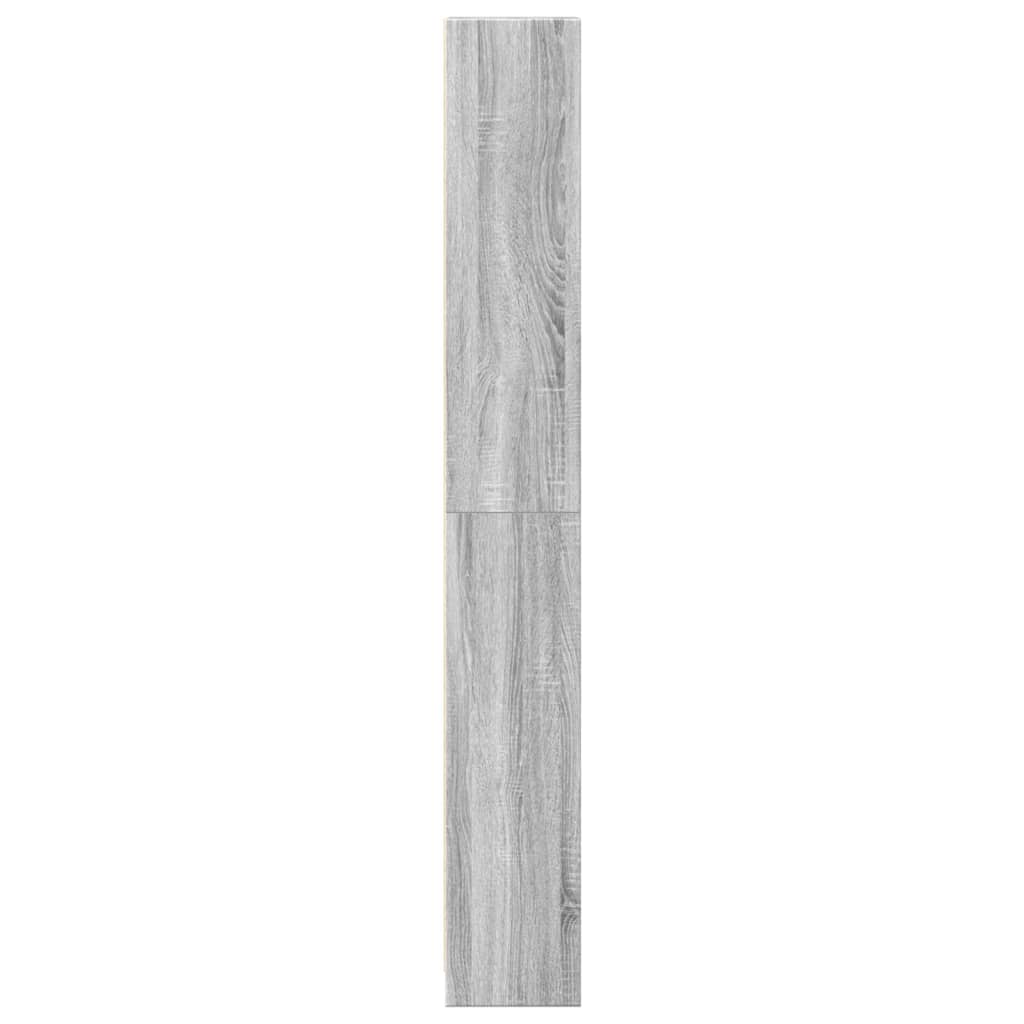 Bibliothèque sonoma gris 40x24x176 cm bois d'ingénierie - XIOS