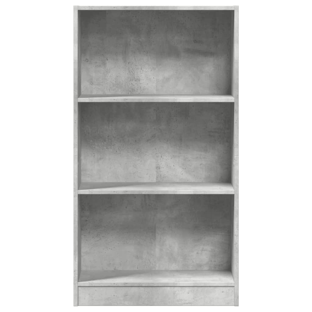 Bibliothèque gris béton 60x24x109 cm bois d'ingénierie - XIOS