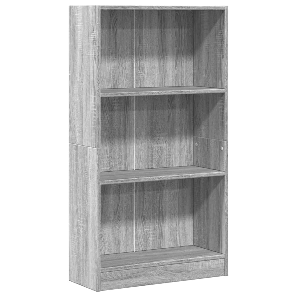 Bibliothèque sonoma gris 60x24x109 cm bois d'ingénierie - XIOS