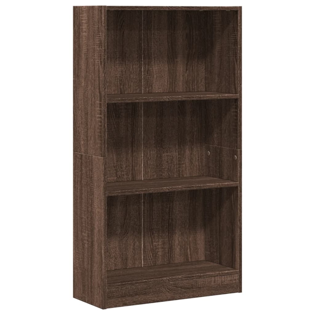 Bibliothèque chêne marron 60x24x109 cm bois d'ingénierie - XIOS