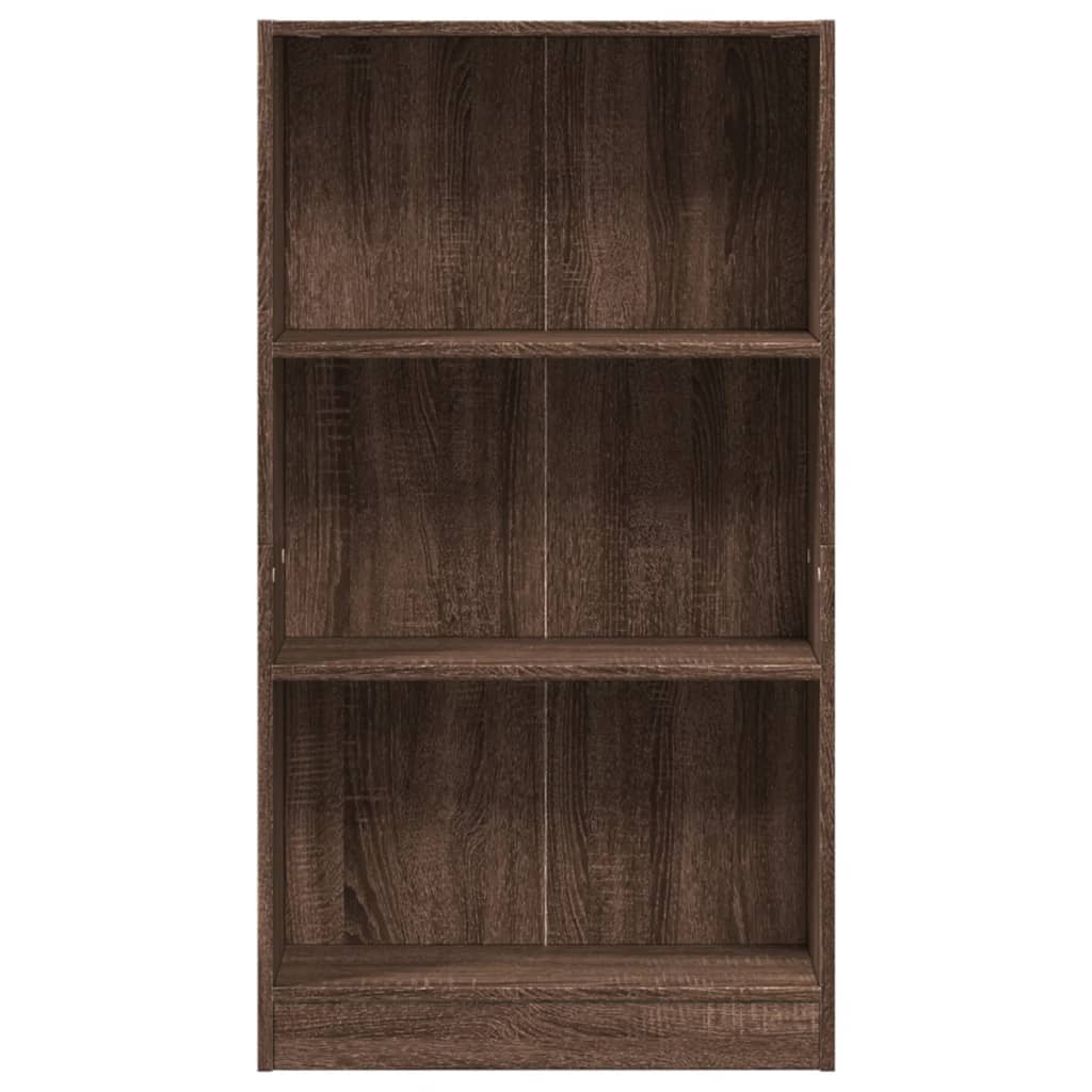 Bibliothèque chêne marron 60x24x109 cm bois d'ingénierie - XIOS