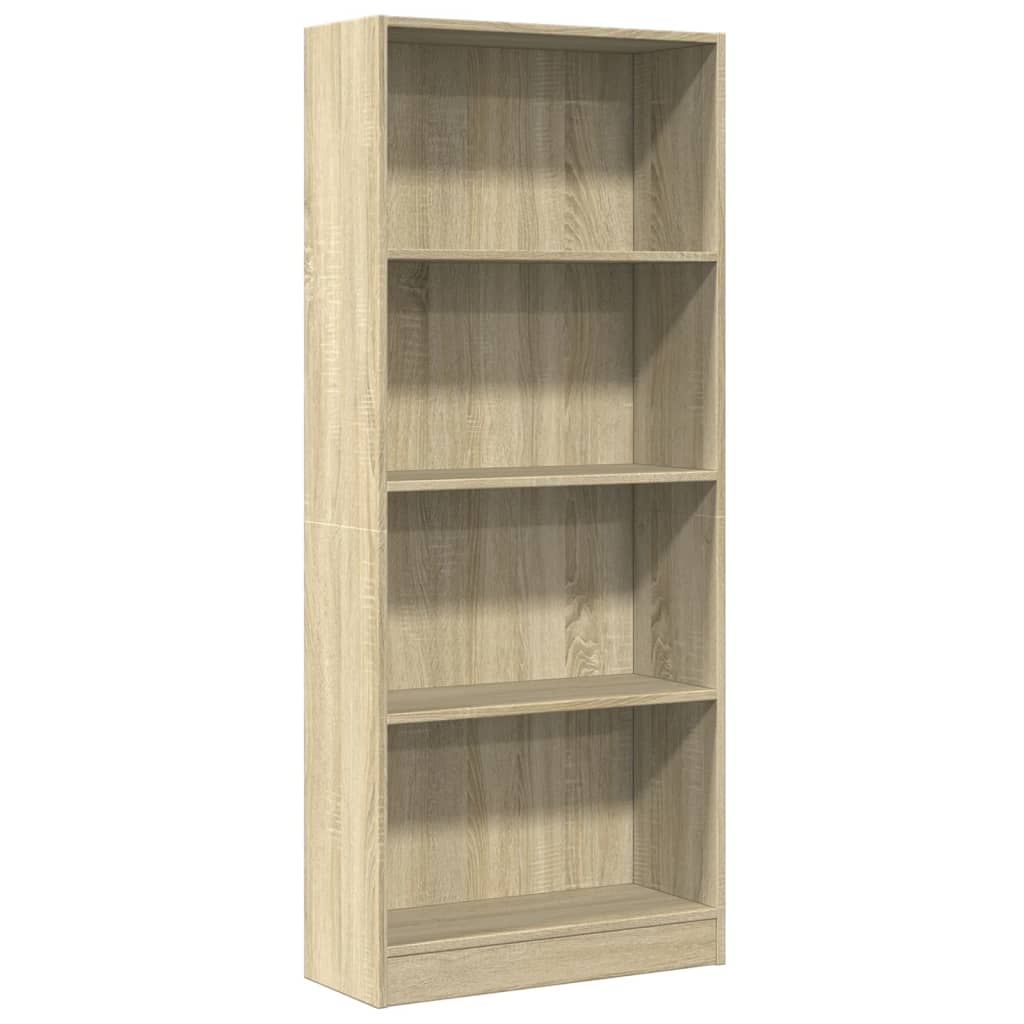 Bibliothèque chêne sonoma 60x24x143 cm bois d'ingénierie - XIOS