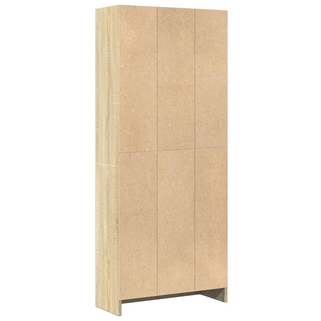 Bibliothèque chêne sonoma 60x24x143 cm bois d'ingénierie - XIOS