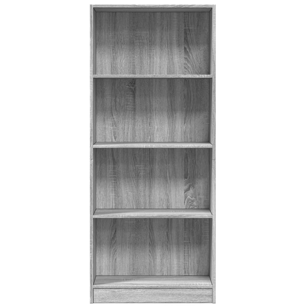 Bibliothèque sonoma gris 60x24x143 cm bois d'ingénierie - XIOS