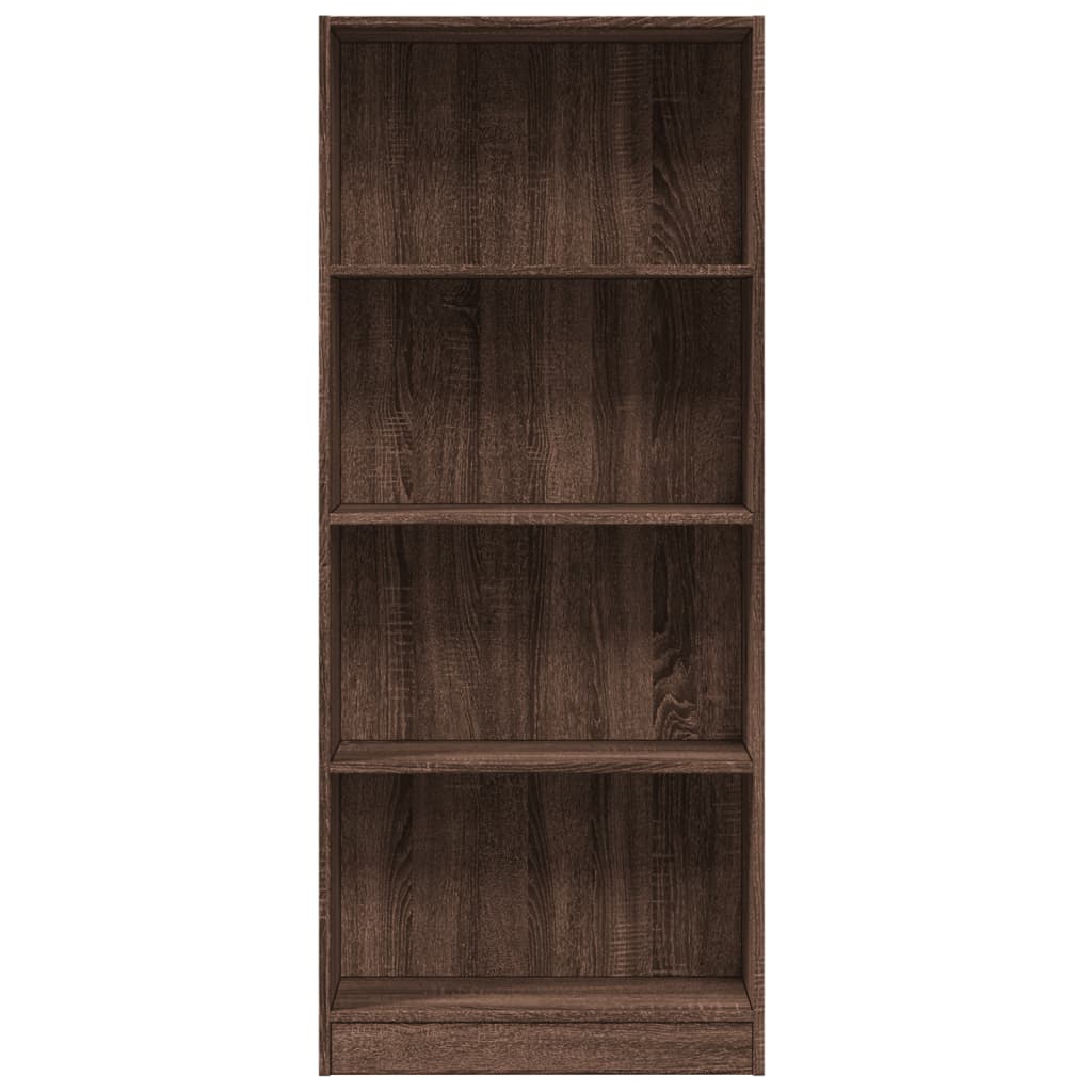 Bibliothèque chêne marron 60x24x143 cm bois d'ingénierie - XIOS