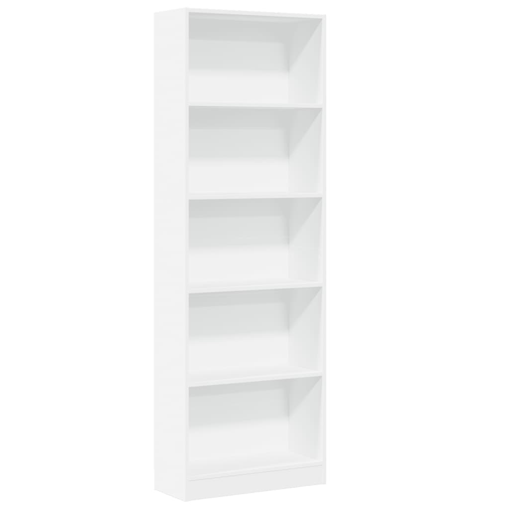 Bibliothèque Blanc 60x24x176 cm Bois d'ingénierie - XIOS