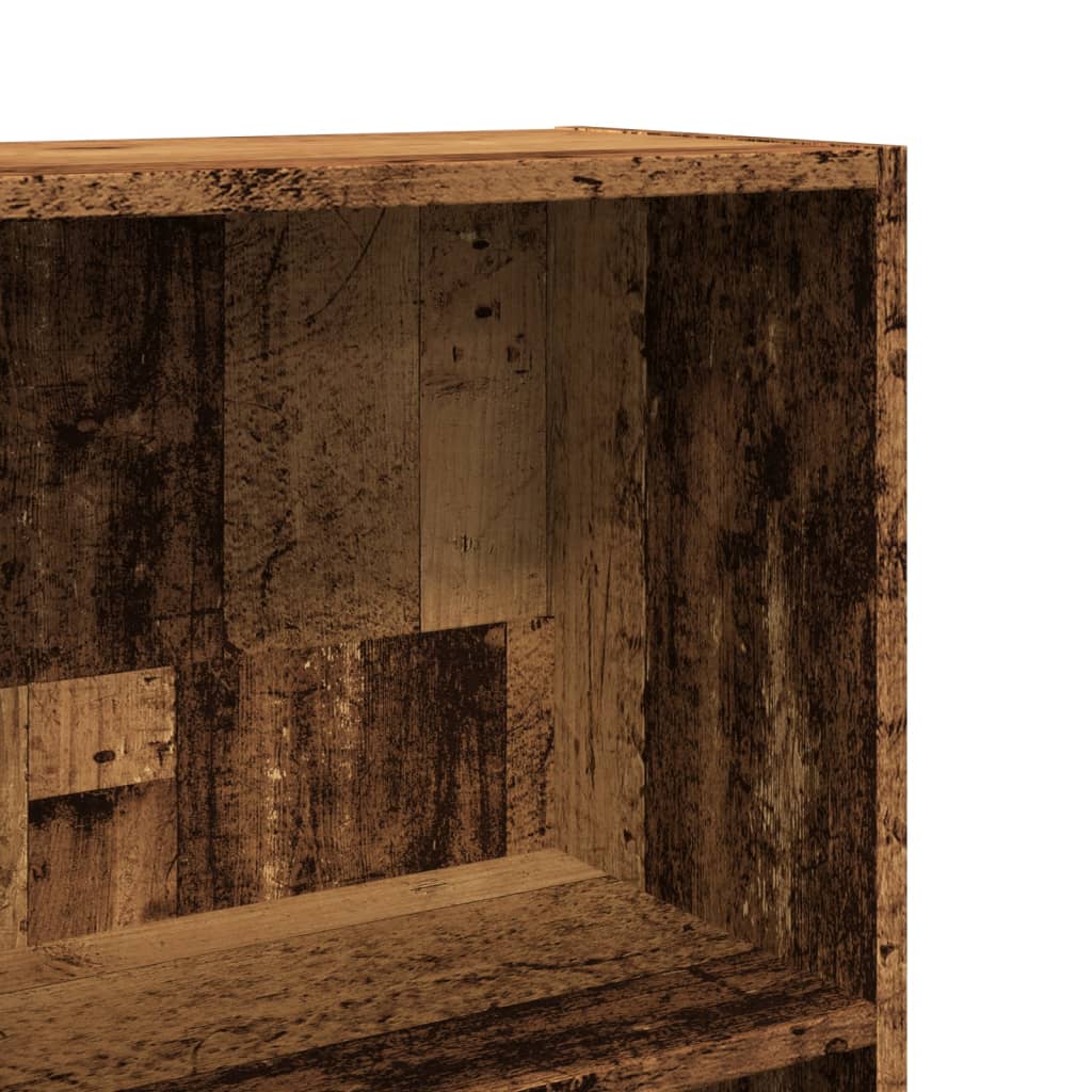 Bibliothèque vieux bois 60x24x176 cm bois d'ingénierie - XIOS