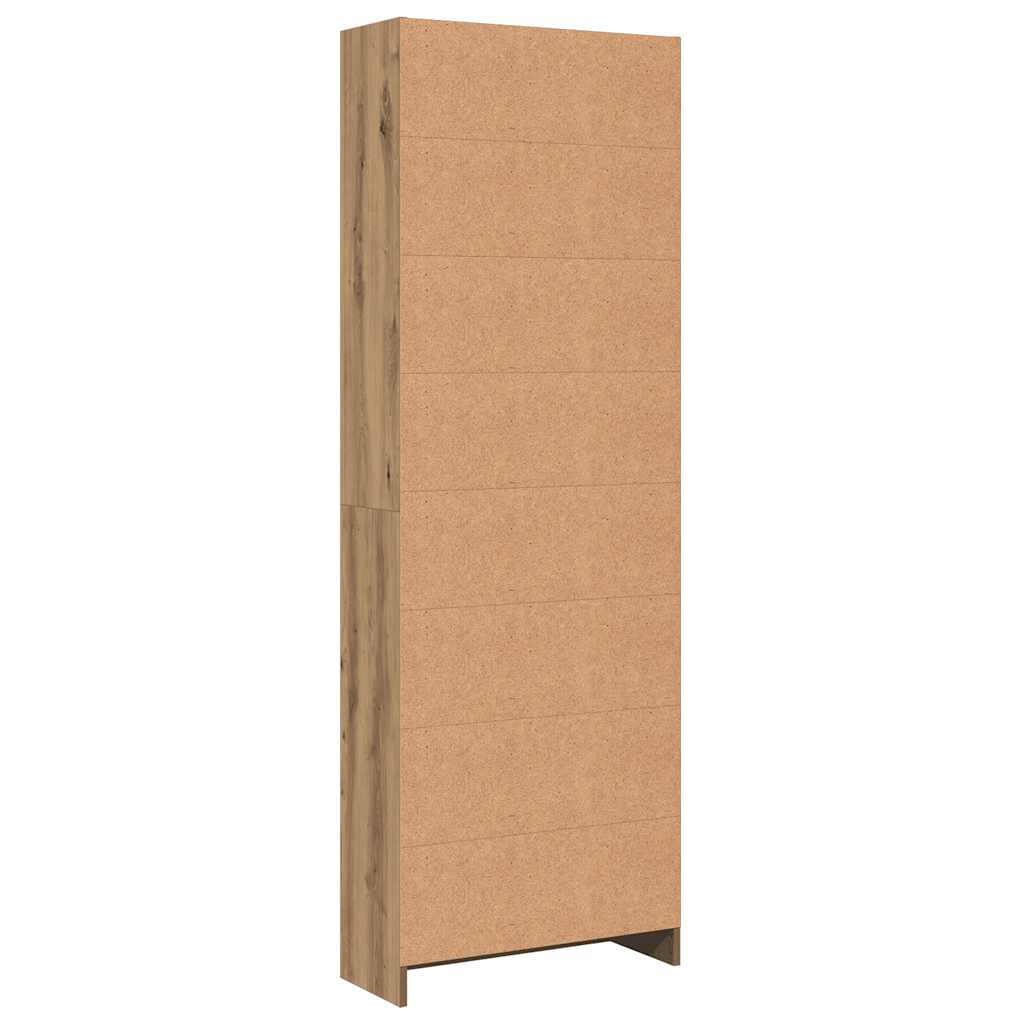 Bibliothèque Chêne Artisian 60x24x176 cm Bois d'ingénierie - XIOS