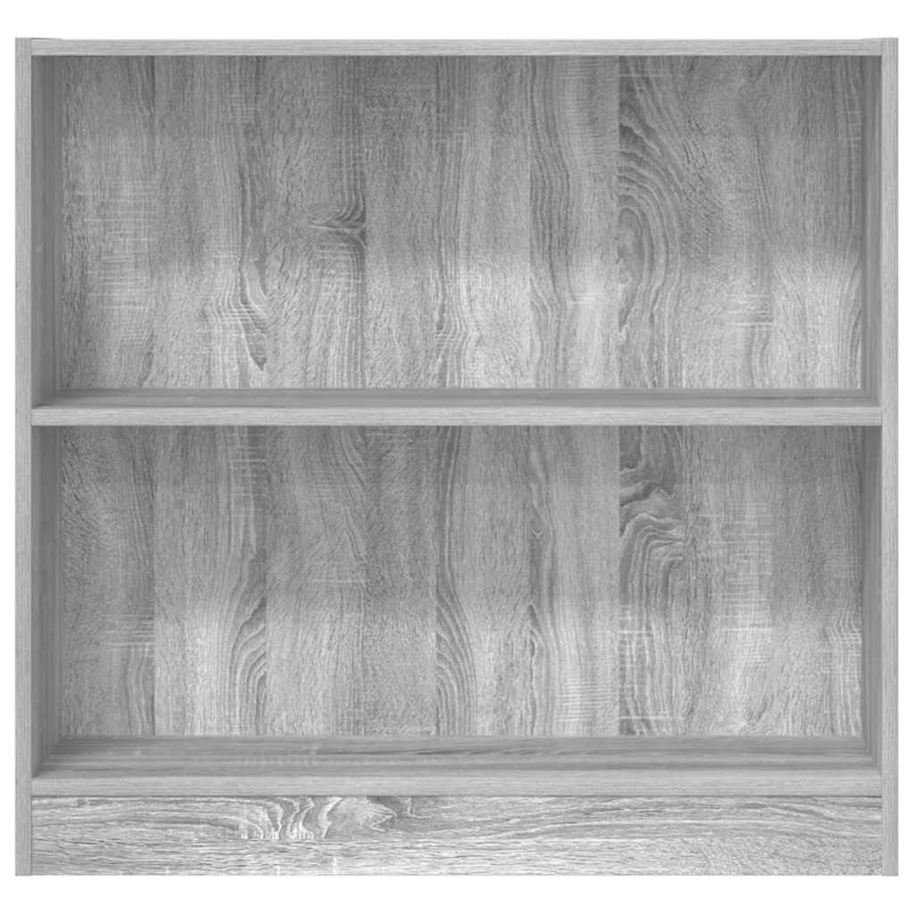 Bibliothèque sonoma gris 80x24x76 cm bois d'ingénierie - XIOS