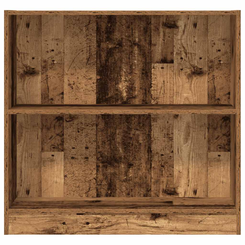 Bibliothèque vieux bois 80x24x76 cm bois d'ingénierie - XIOS