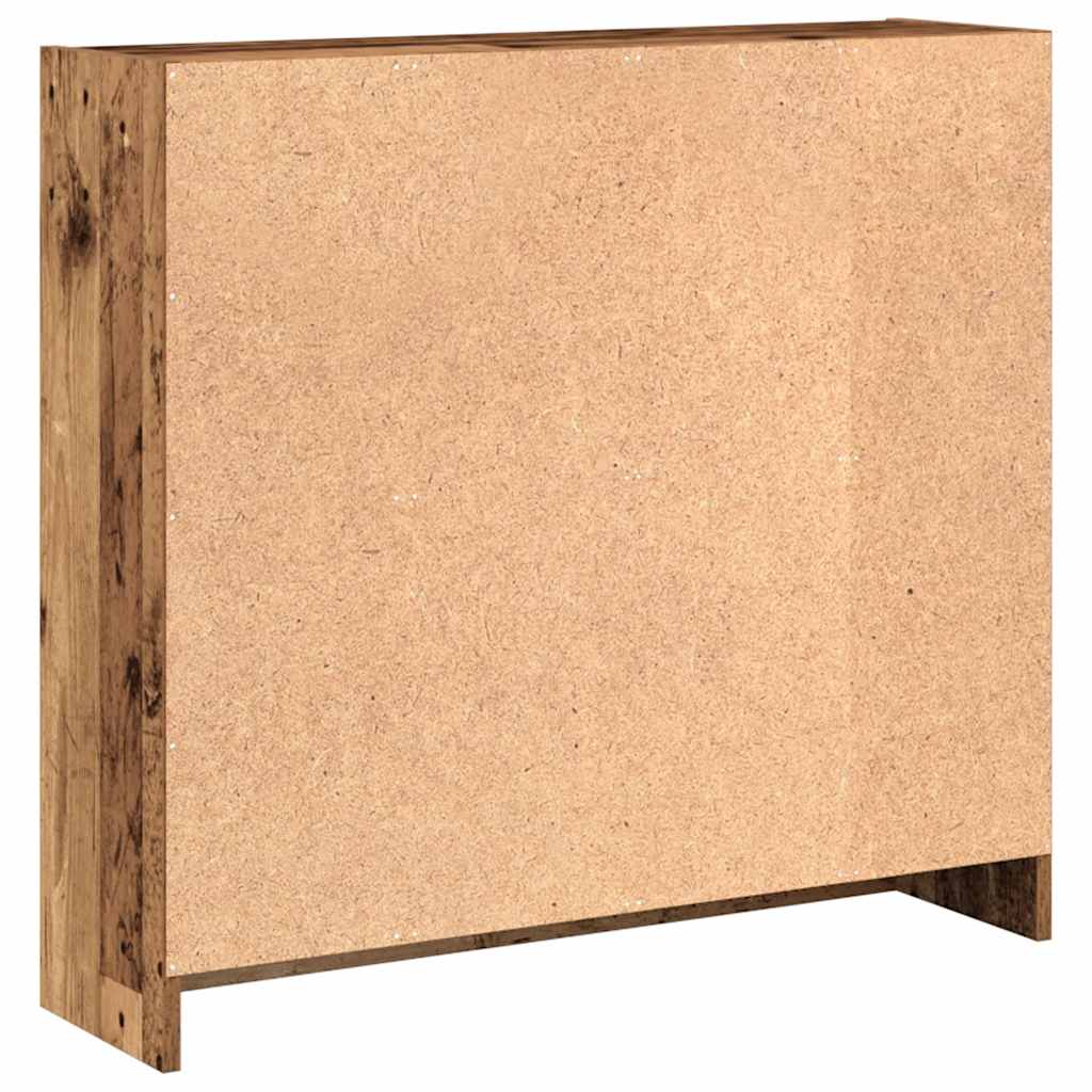 Bibliothèque vieux bois 80x24x76 cm bois d'ingénierie - XIOS