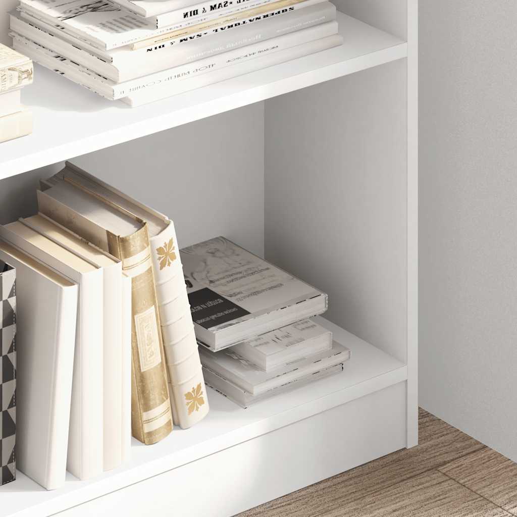 Bibliothèque blanc 80x24x109 cm bois d'ingénierie - XIOS