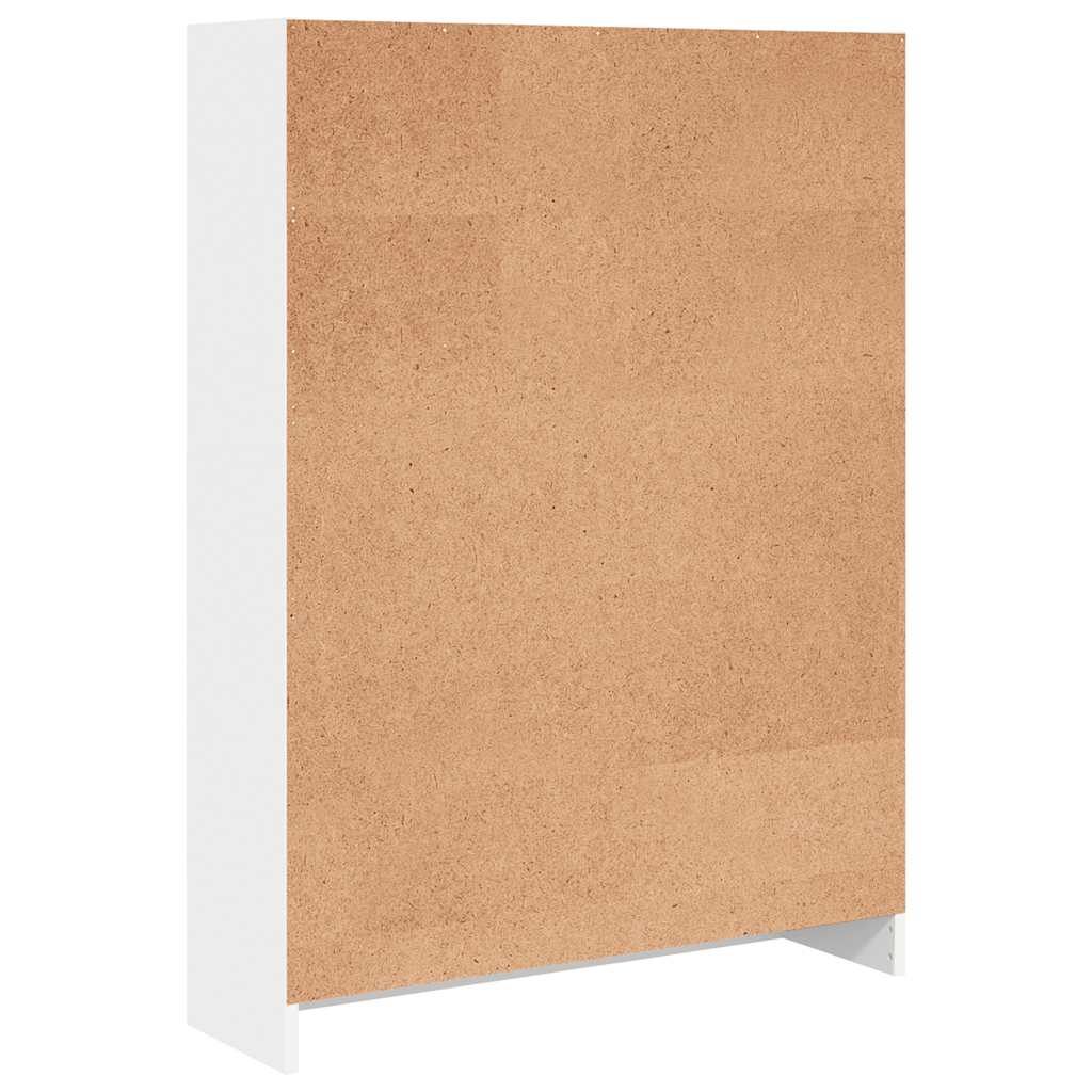 Bibliothèque blanc 80x24x109 cm bois d'ingénierie - XIOS