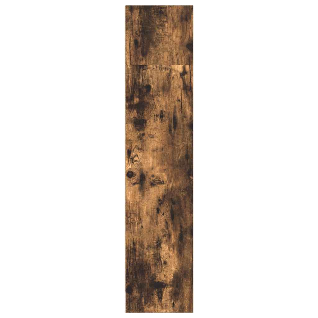 Bibliothèque chêne fumé 80x24x109 cm bois d'ingénierie - XIOS