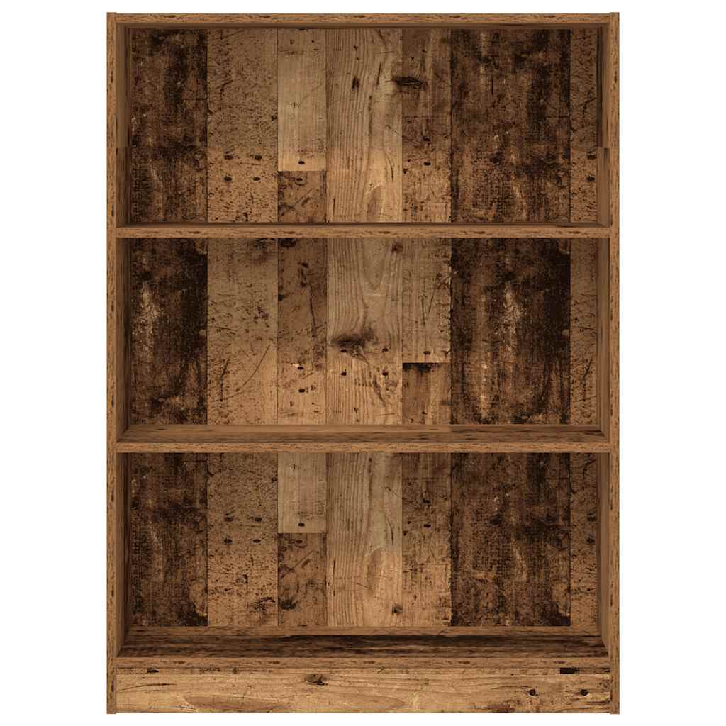 Bibliothèque vieux bois 80x24x109 cm bois d'ingénierie - XIOS