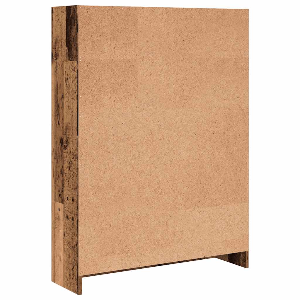 Bibliothèque vieux bois 80x24x109 cm bois d'ingénierie - XIOS