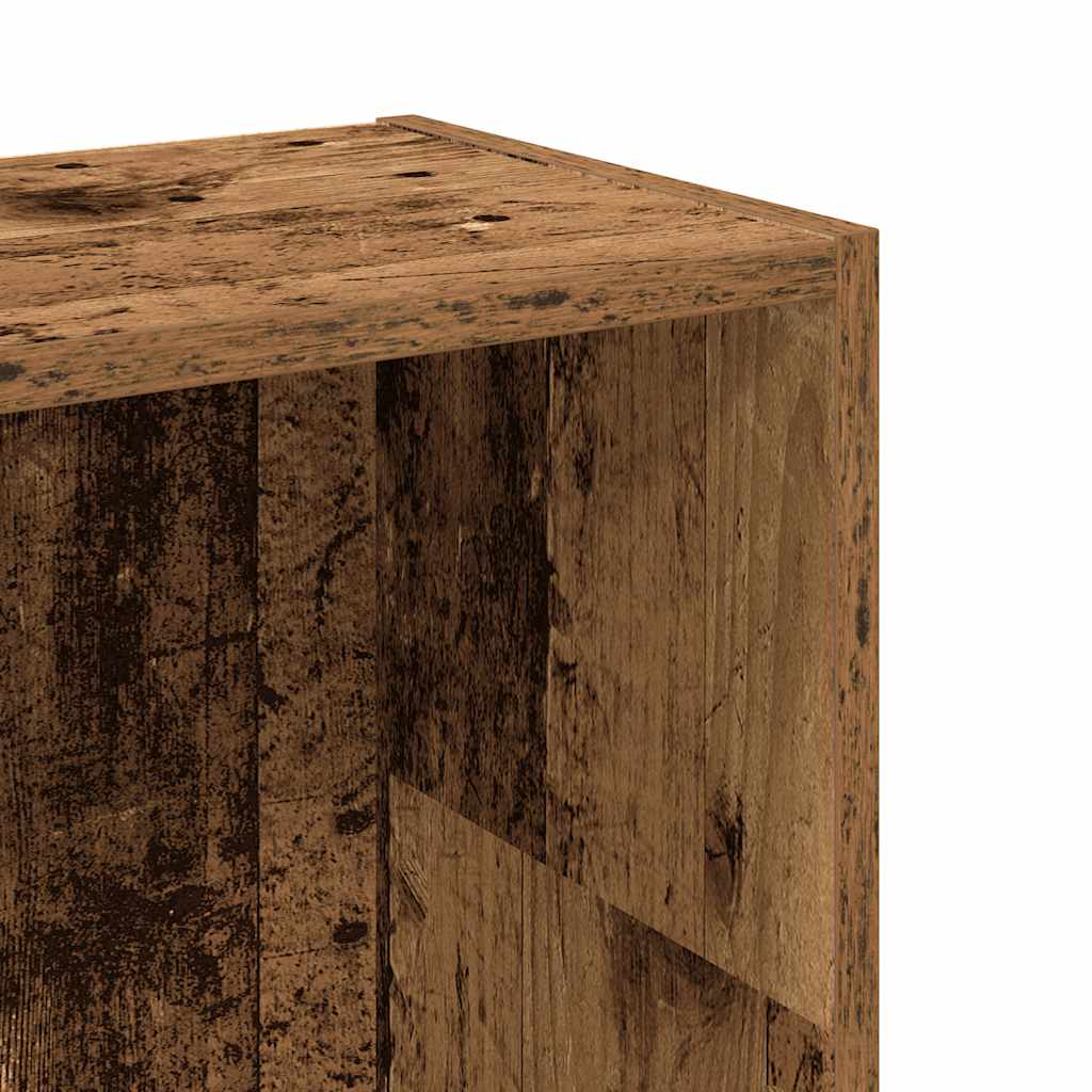 Bibliothèque vieux bois 80x24x109 cm bois d'ingénierie - XIOS