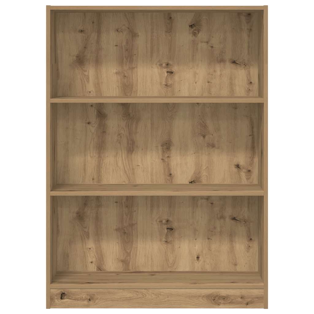 Bibliothèque chêne artisanal 80x24x109 cm bois d'ingénierie - XIOS