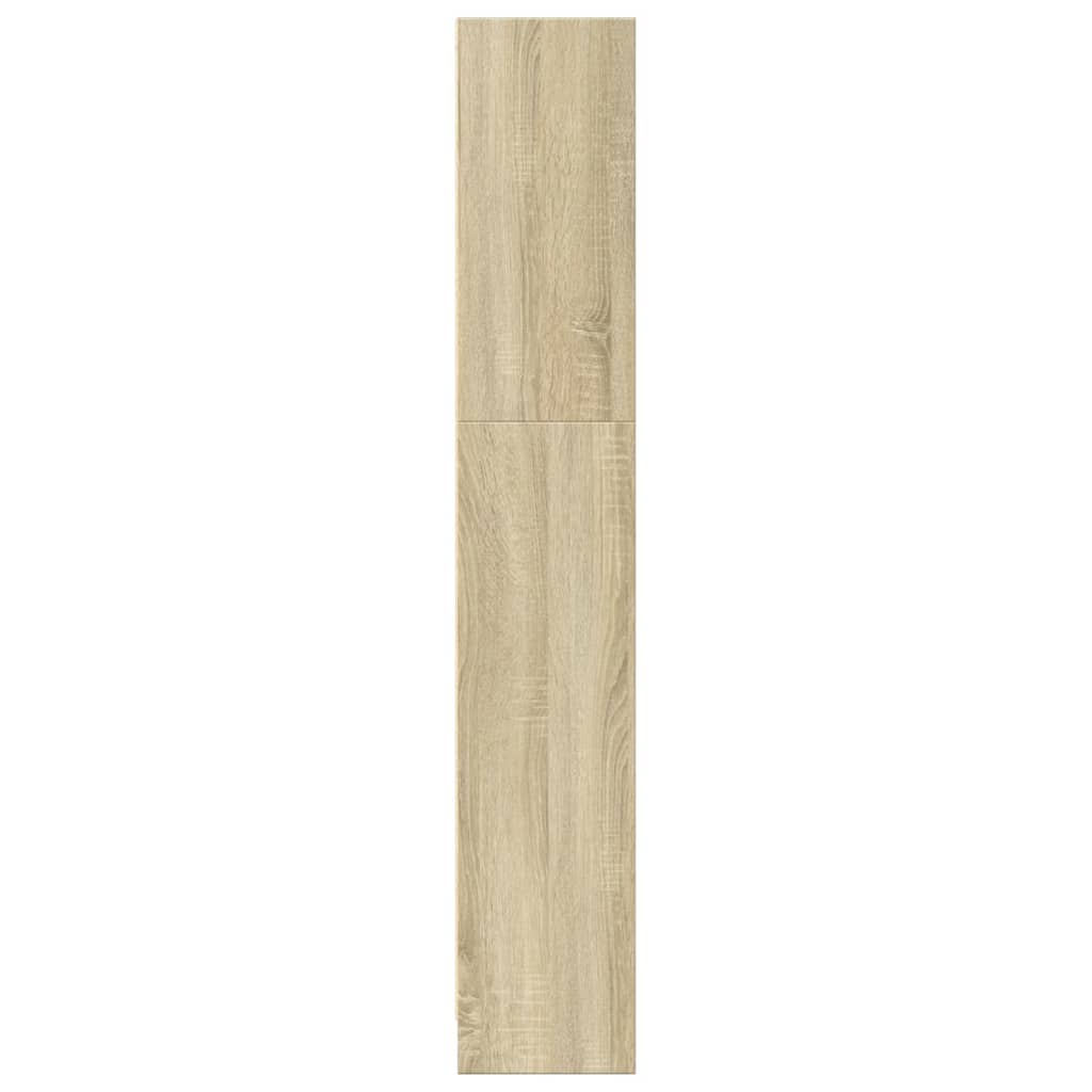 Bibliothèque chêne sonoma 80x24x143 cm bois d'ingénierie - XIOS