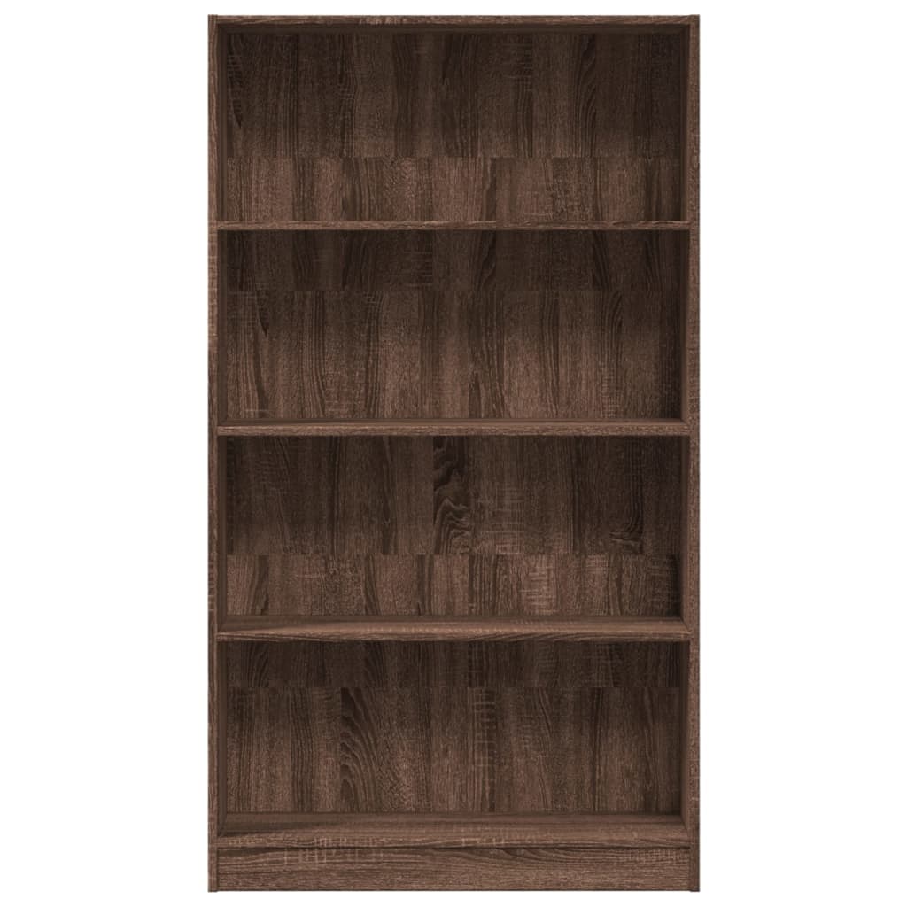 Bibliothèque chêne marron 80x24x143 cm bois d'ingénierie - XIOS