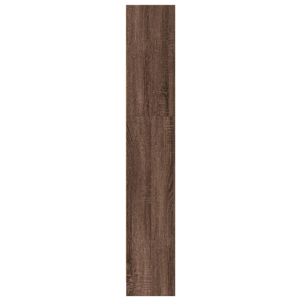 Bibliothèque chêne marron 80x24x143 cm bois d'ingénierie - XIOS