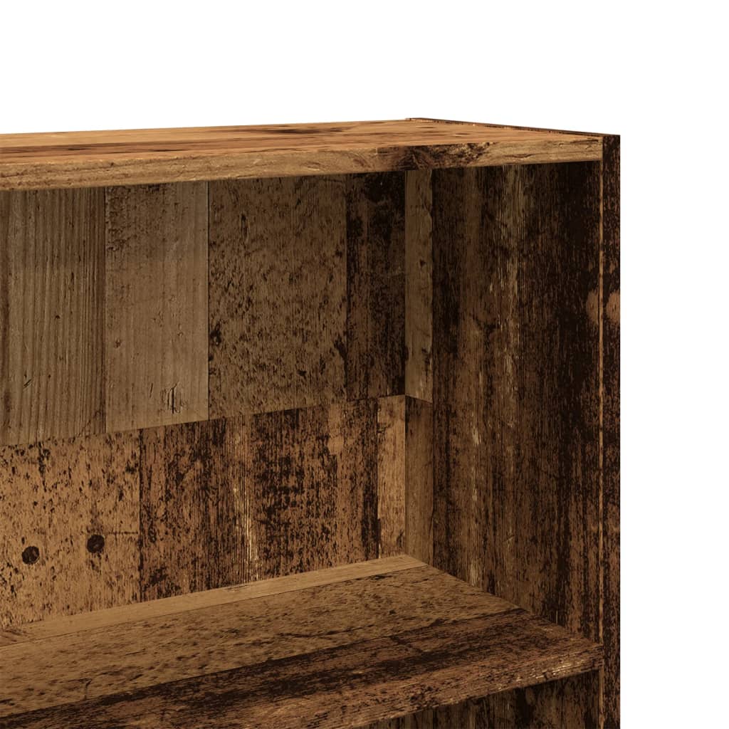 Bibliothèque vieux bois 80x24x176 cm bois d'ingénierie - XIOS