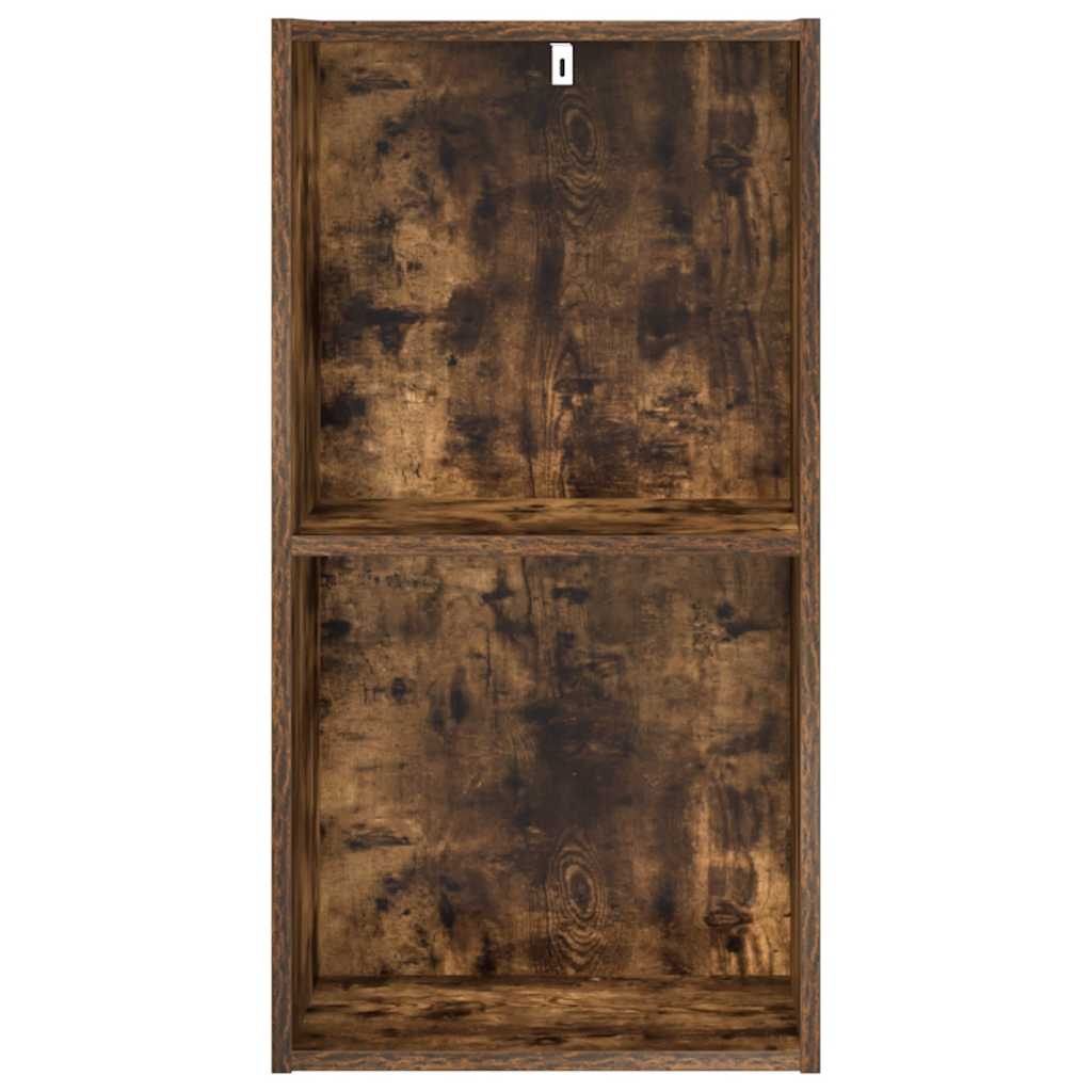 Bibliothèque chêne fumé 40x30x77 cm bois d'ingénierie - XIOS