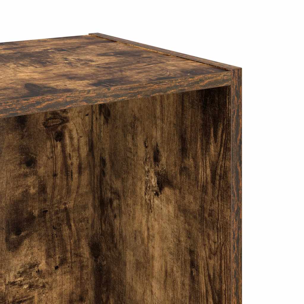 Bibliothèque chêne fumé 40x30x77 cm bois d'ingénierie - XIOS