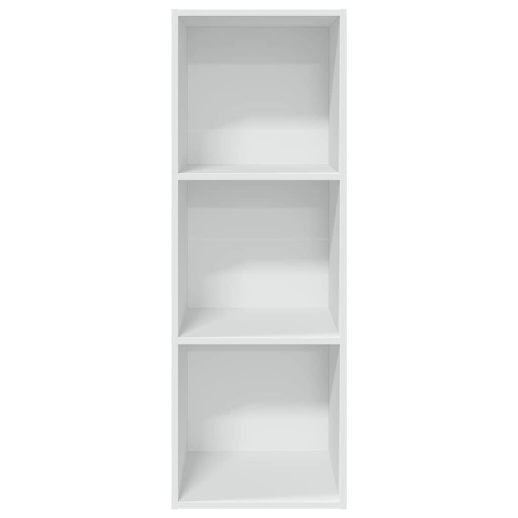 Bibliothèque blanc 40x30x114 cm bois d'ingénierie - XIOS