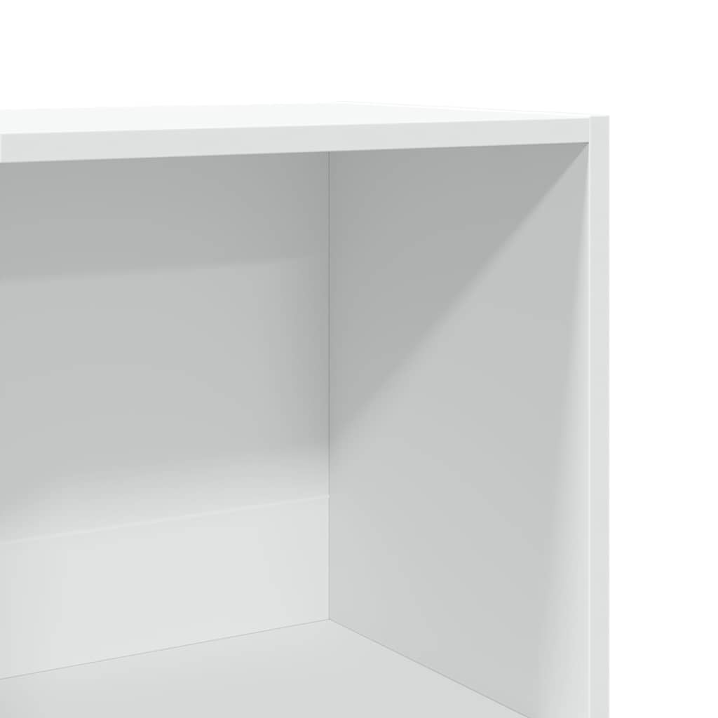 Bibliothèque blanc 40x30x114 cm bois d'ingénierie - XIOS